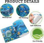 Ocean Wallpaper Border Wall Border Trim Peel and Stick 19.7 x 4 Inch Ocean - Image 6