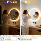 20 Inch Round LED Bathroom Mirror - Image 6