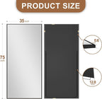 Delma Full Length Standing Mirror, Large Floor Mirror - Image 7