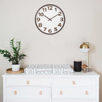 Modern Wood Farmhouse Wall Clock 16 Inch Large Vintage Wall Clocks Battery - Image 3