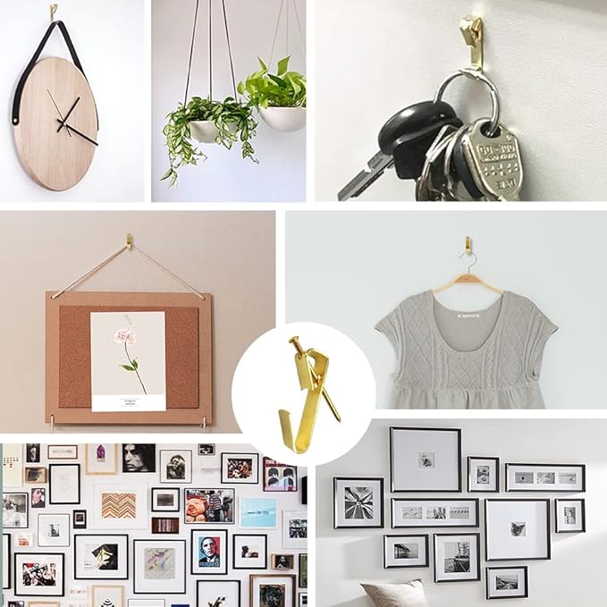 50pcs Picture Hangers with Different Sizes, Heavy Duty 30-100lbs Picture - Image 4