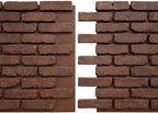 EverStone Aged Brick Faux Brick Panel, 46 7/8"W x 27"H x 1 1/4"D, Pizzeria Color - Image 8