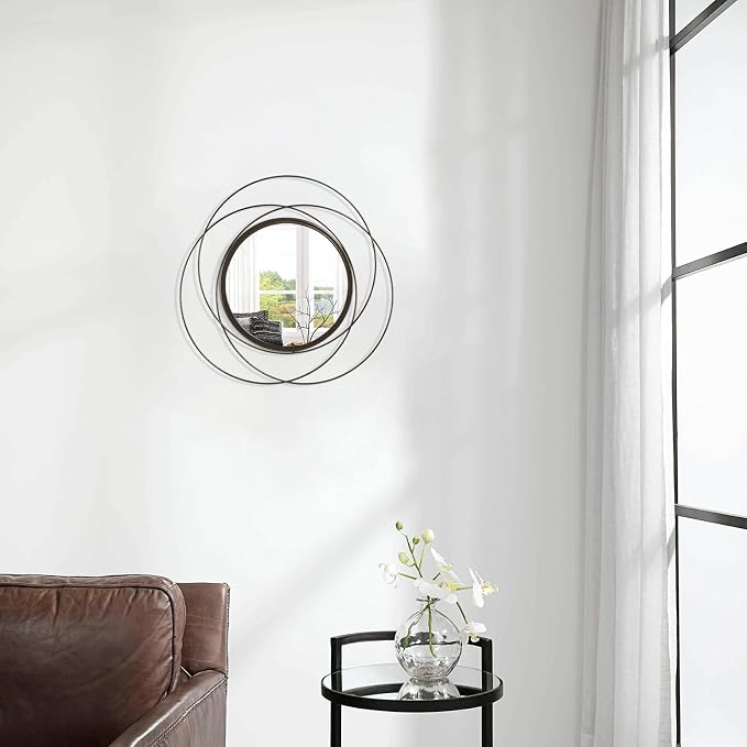 Circle Mirror Wall Decorative Metal Wall Mirror, Art Small Round Wall Home - Image 4