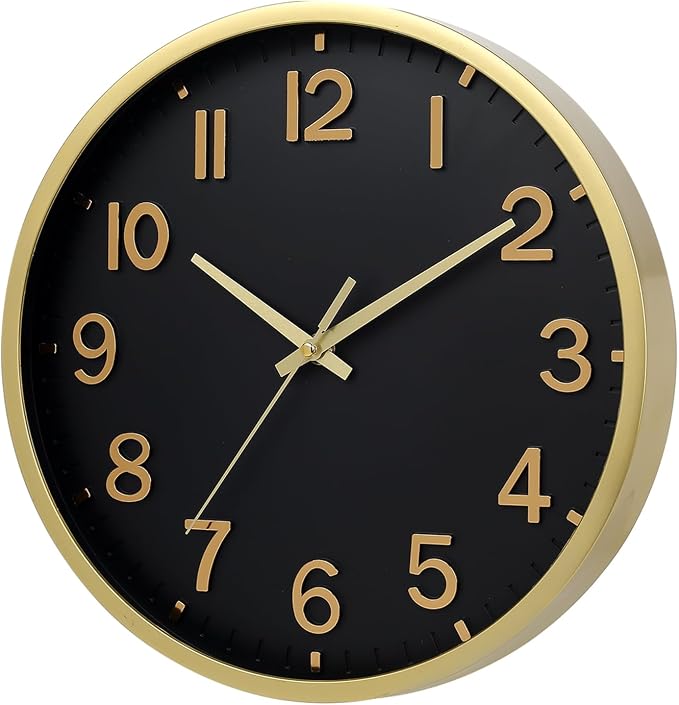 Wall Clocks Battery Operated 8 inch Modern Wall Clock, Silent Non Ticking Wall - Image 2