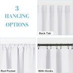 RYB HOME Half Blackout Curtains - Image 4