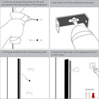 KELUOLY Modern Plug in Long Wall Sconce, 20W Warm White 3000K Acrylic Indoor - Image 7