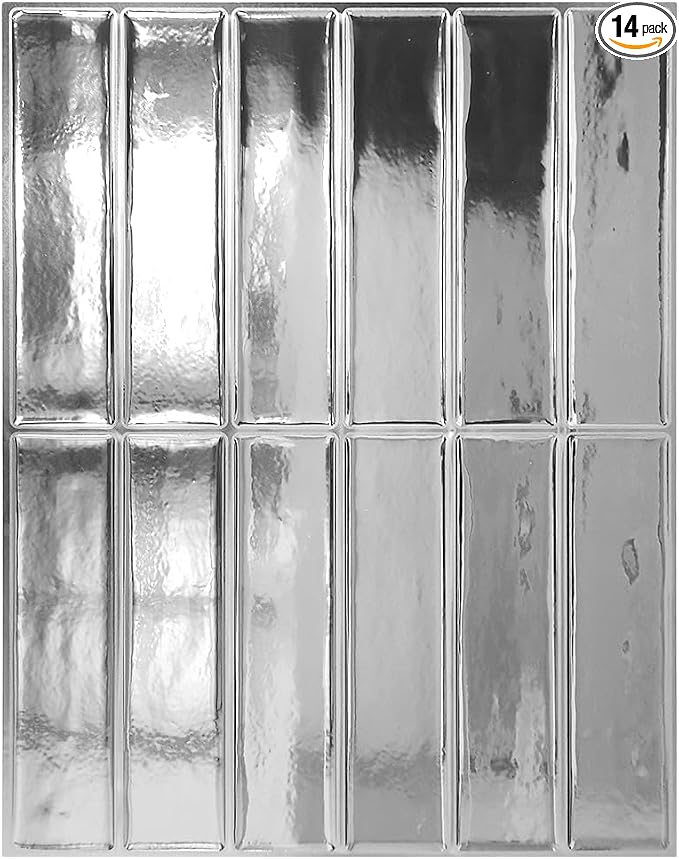 Peel and Stick Backsplash 3D Wall Tiles, Self-Adhesive, Oil Proof, Waterproof by DAGOU