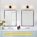 Indoi Hardwired Wall Sconces Set of Two, Modern Sconces Wall Decor Set of 2 - Image 6