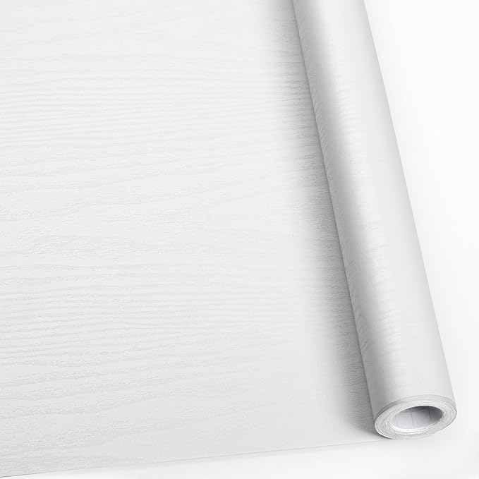 White Contact Paper 23.6" X 118" by Abyssaly