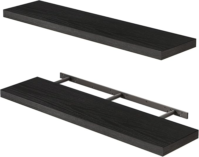 Fixwal Floating Shelves for Wall, Bathroom and Kitchen, Wall Shelves for Storage by Fixwal