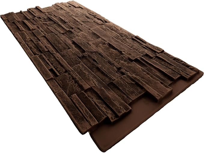 EverStone Cascade Faux Stone Panel, 48 5/8"W x 24 3/4"H x 1 1/4"D, Arizona Color - Image 6