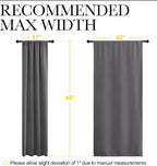 NICETOWN Grey Window Curtains for Bedroom - Image 9