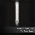LEMOMO Blackout Curtains 52 x 45 inch/Beige Curtains Set of 2 Panels/Thermal - Image 3
