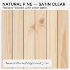 Homeforia 30 inch Natural Floating Shelf, High End Solid Real Wood 30inch Small - Image 8