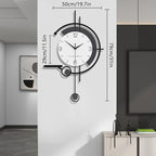 Modern Wall Clock Large Minimalist Decorative Wall Clocks Creativity Silent Non - Image 6