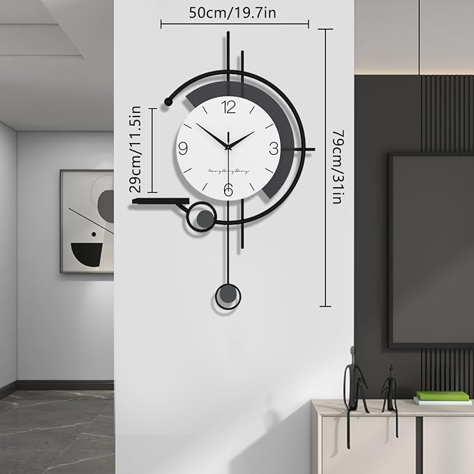 Modern Wall Clock Large Minimalist Decorative Wall Clocks Creativity Silent Non - Image 6