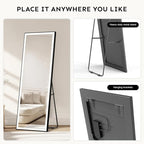 Kosmonia 71x24 Full Length Mirror, Dimmable 3 Color LED Light w/Light Memory - Image 5