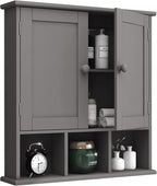 TaoHFE Grey Bathroom Cabinet, Bathroom Wall Cabinet by TAOHFE