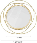 2 Set. Circle Mirrors for Wall Decor for Living Room Bedroom Bathroom Entryway - Image 6