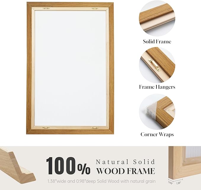 Large Framed Neutral Abstract Wall Art, Minimalist Colorful Pictures - Image 6