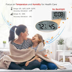WallarGe Auto Set Digital Wall Clock Battery Operated, Desk Clocks - Image 3