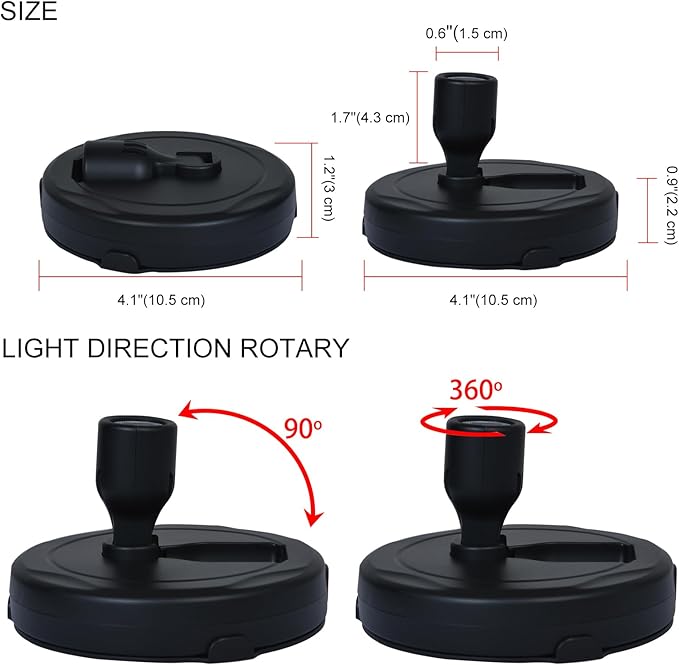 HAMVIDNE LED Spotlights, Battery Powered Picture Lights, Uplighting Indoor - Image 7
