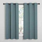 NICETOWN Modern Greyish Blue Blackout Curtains Noise Reducing, Thermal by NICETOWN