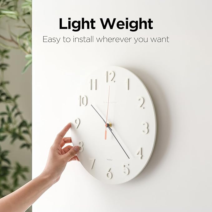 mooas 3D Numbers Modern Wall Clock - Image 5