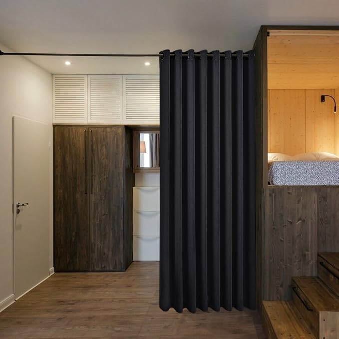 NICETOWN Closet Door Curtain, Room Separator Heavy Curtains Screens Partitions - Image 2