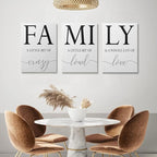 GUBIYU Home Family Wall Decor, Dining Room Kitchen Decor Set of 3 Inspirational - Image 4