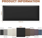 IFNOW Wall Mounted Upholstered Headboard Full, 3D Peel and Stick Soundproof - Image 2