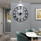 LEIKE Large Modern Wall Clocks, Silent Non Ticking, Battery Operated Roman - Image 9