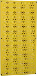 Wall Control Pegboard 32in x 16in Yellow Metal Pegboard Tool Board Panel by Wall+Control