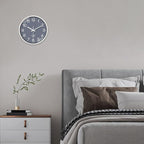 XNM Minimalist Wall Clocks Battery Operated Grey Analog Wall Clock - Image 4