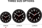 AKCISOT Wall Clock 8 Inch Silent Non-Ticking Modern Clocks Battery Operated - Image 3