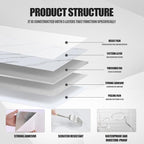 Chejiaye 10pcs Marble Peel and Stick Backsplash Waterproof Washroom Wall Panels - Image 5