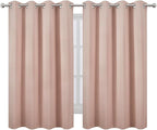 LEMOMO Blush Thermal Blackout Curtains/52 x 54 Inch/Set of 2 Panels Room - Image 2
