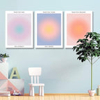 Framed 3 Color Abstract Wall Art Poster Room Aesthetics Spiritual Spiritual - Image 4
