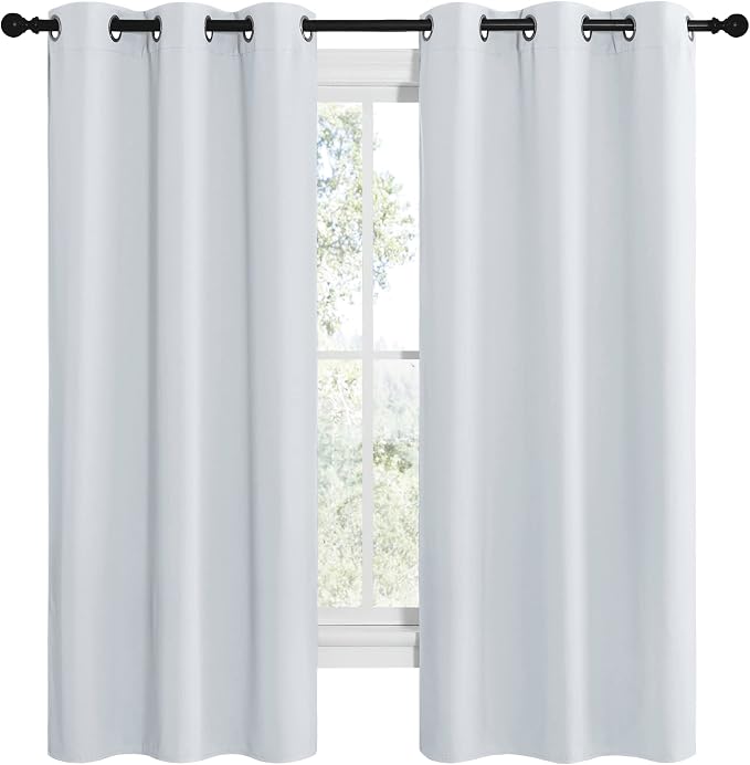 NICETOWN Room Darkening Draperies Curtains Panels, Window Treatment Thermal - Image 2