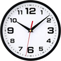 Wall Clock Silent Non-Ticking 10 Inch Clocks Battery Operated Large Numbers by Warminn