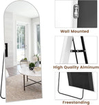 Arched Floor Mirror, Standing Mirror Hanging or Leaning, Body Mirrors - Image 6