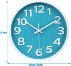 Crosstime Wall Clock Silent Non Ticking Indoor Outdoor Clock Battery Operated - Image 3
