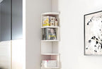 No-Drill Corner Shelf Wall Mount, 5-Tier Floating Corner Bookshelf - Image 7