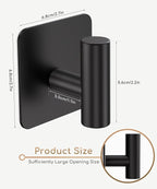 Aikzik 4 Pack Large Heavy Duty Wall Hooks - 26lb Max - Image 3