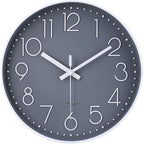 jomparis 16 Inch Gray Large Wall Clock Silent Modern Elegant Decor by JOMPARIS