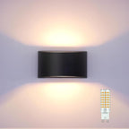 KICAAO Modern LED Wall Sconce, Warm White 3000K, Hardwired Indoor Black Wall - Image 2