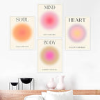 NCYEL 4 colorful abstract halo posters angel number positive energy - Image 2