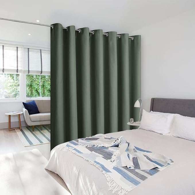 NICETOWN Loft Noise Blocking Room Divider Curtain Screen Partitions, Basement by NICETOWN