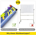 Magnetic Chalkboard Contact Paper, Magnetic Black Board Wall Decal - Image 4