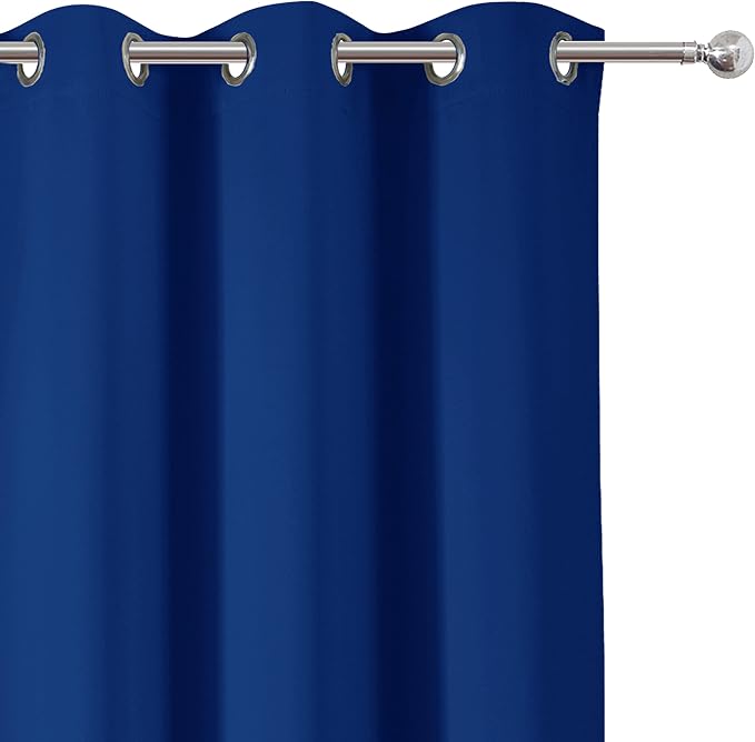 LEMOMO Blackout Curtains 38 x 63 inch/Royal Blue Curtains Set of 2 - Image 7